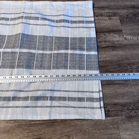 Set of 2 Madison Park Pillow Shams King Size 24" x 30" Stripe Gray Multi - Picture 3 of 7